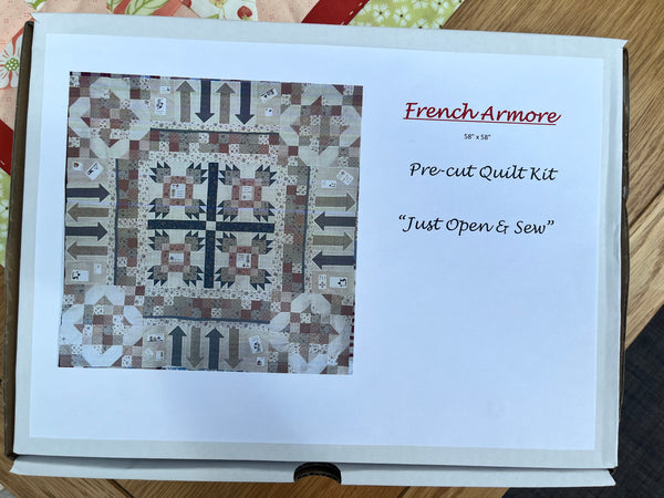 French Armoire Pre-cut Whole Quilt Kit - Demo part started