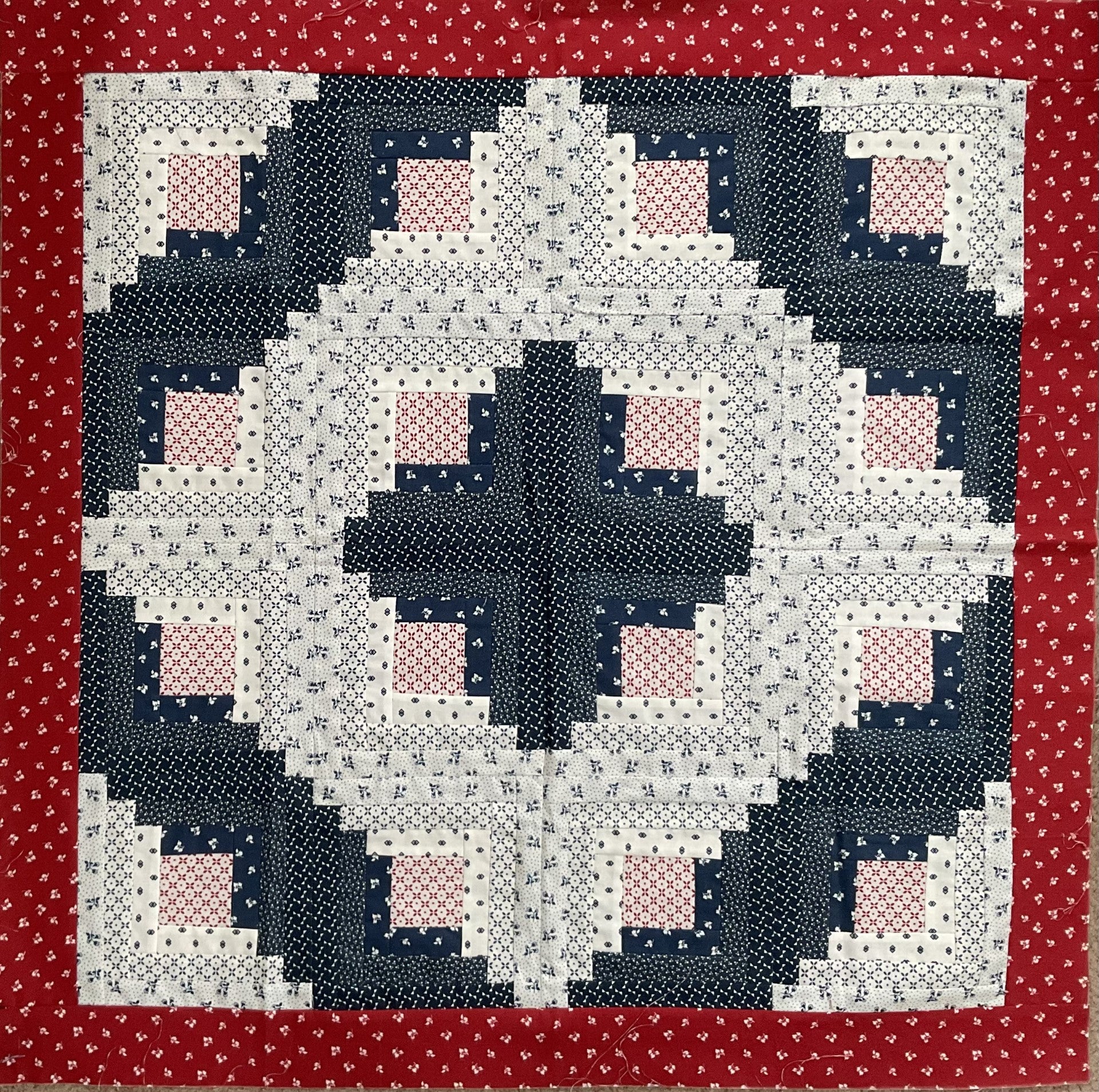 FINISHED QUILT TOP SAMPLE  30" X 30" Beautiful quilt
