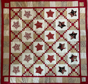 Pathway Throw - 58" x 58" - RED Quilt Kit