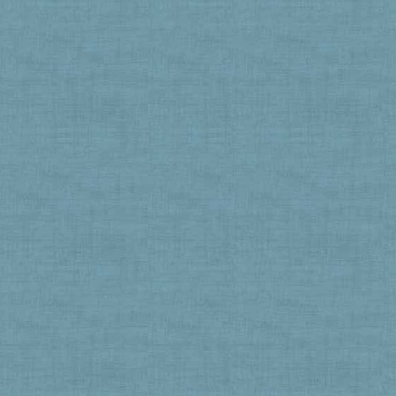 Makower Linen Texture B6 Teal Blue