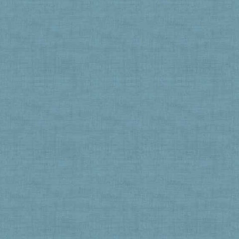 Makower Linen Texture B6 Teal Blue