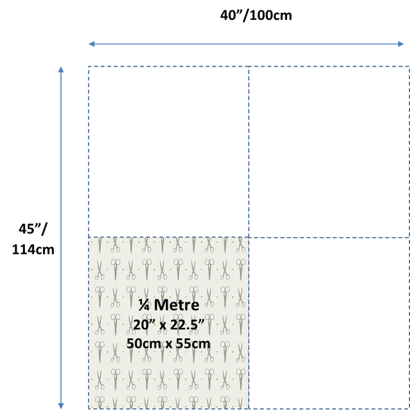 Atlas 2503 337 Grey and white 1/4m Cotton Fabric