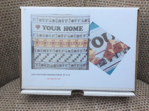 Pre- Cut Quilt kit - "Your Home" - 42" x 42"