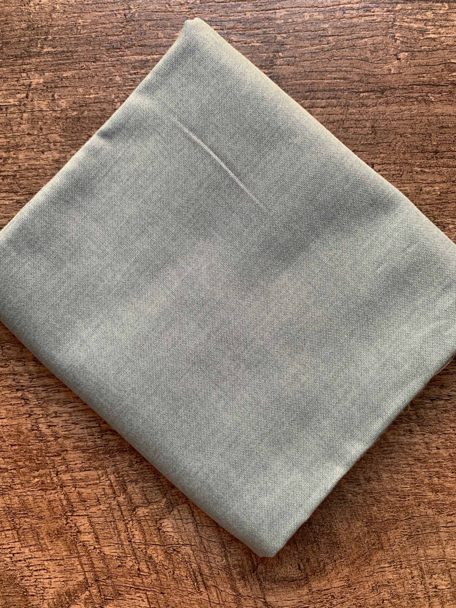 Sale Fabric 148:  Linen Texture Duck Egg Blue/Grey Remnant 17" x 45"