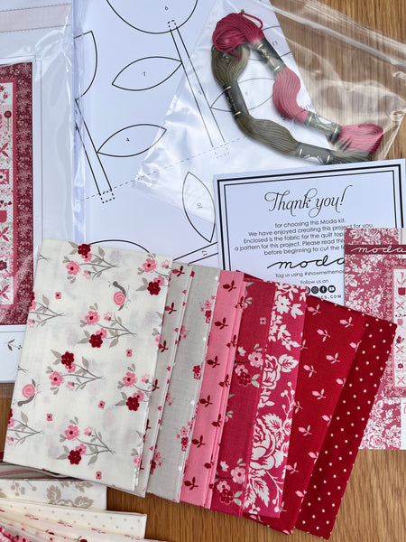 Moda The Flower Farm By Bunny Hill Design - Whole Quilt Kit PLUS bonus gift worth £24