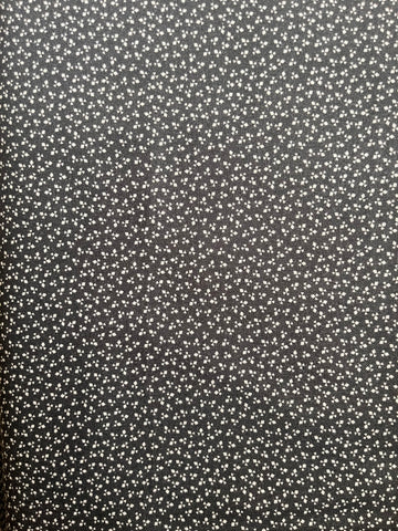 Nellies Shirtings - Grey with White pattern - 4512-653 Fabric