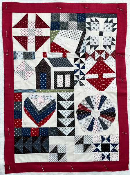 LAST ONE - Stof Shirtings Sampler Quilt  27" x 33"