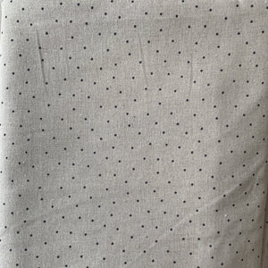 Sale Fabric 33: Grey Dot Linen 1/2m 20" x 60" approx