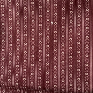 Sale Fabric 130 : Burgundy DOTS in rows 1/2m