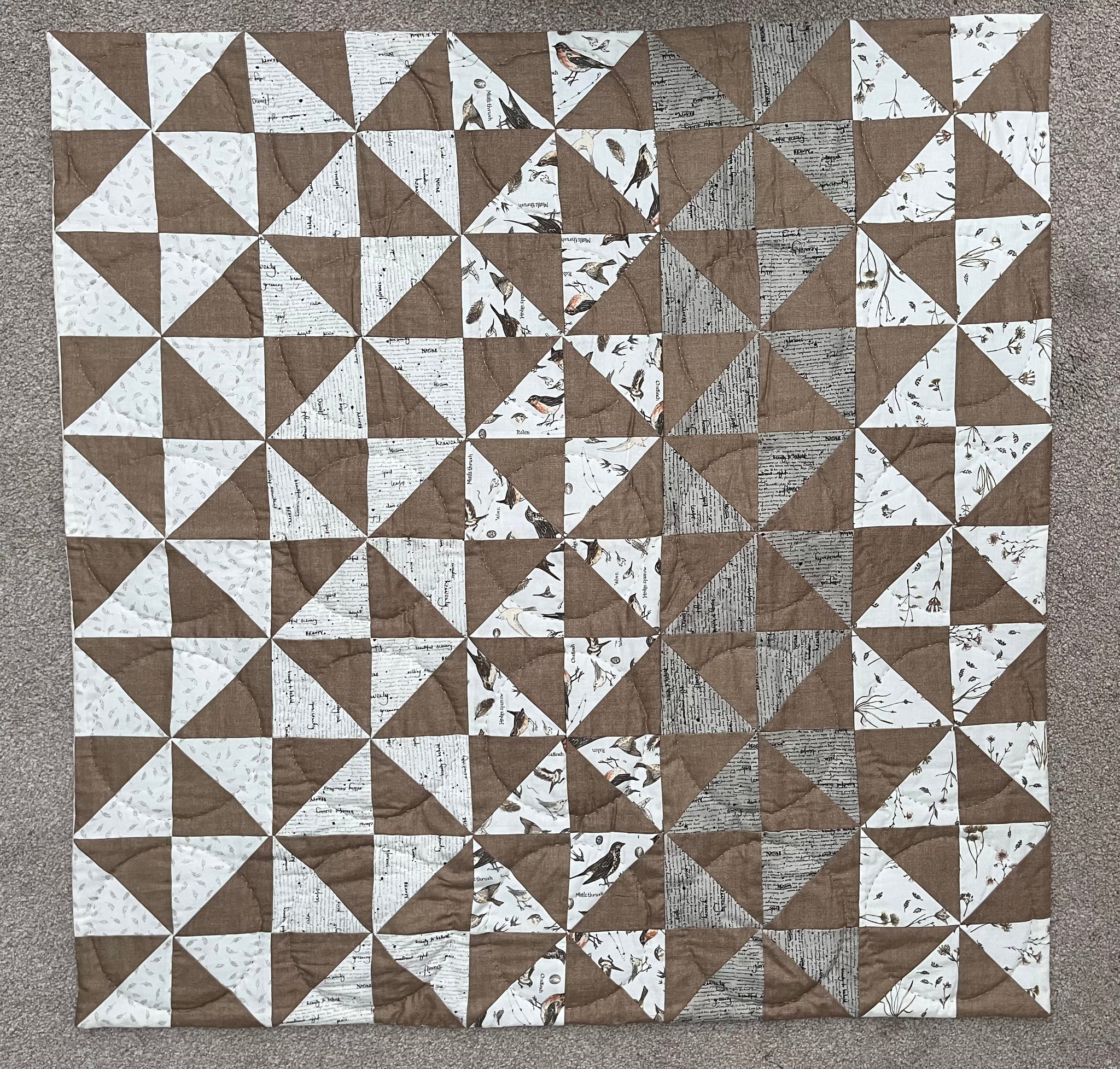 Moda Botanicals Quilt 38” x 38” Ready Made Quilt