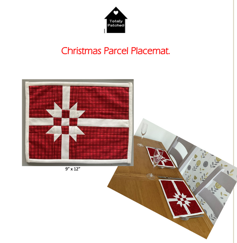 Christmas Bow Table Mat Pattern Digital Download