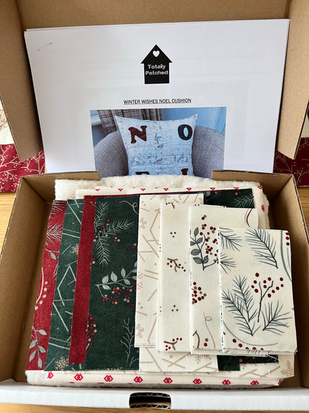Only ONE Noel Christmas Cushion Kit 18" x 18" Full pre-cut kit