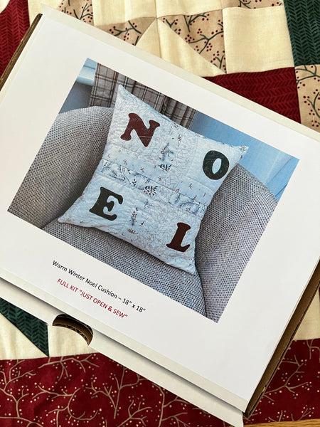 Only ONE Noel Christmas Cushion Kit 18" x 18" Full pre-cut kit