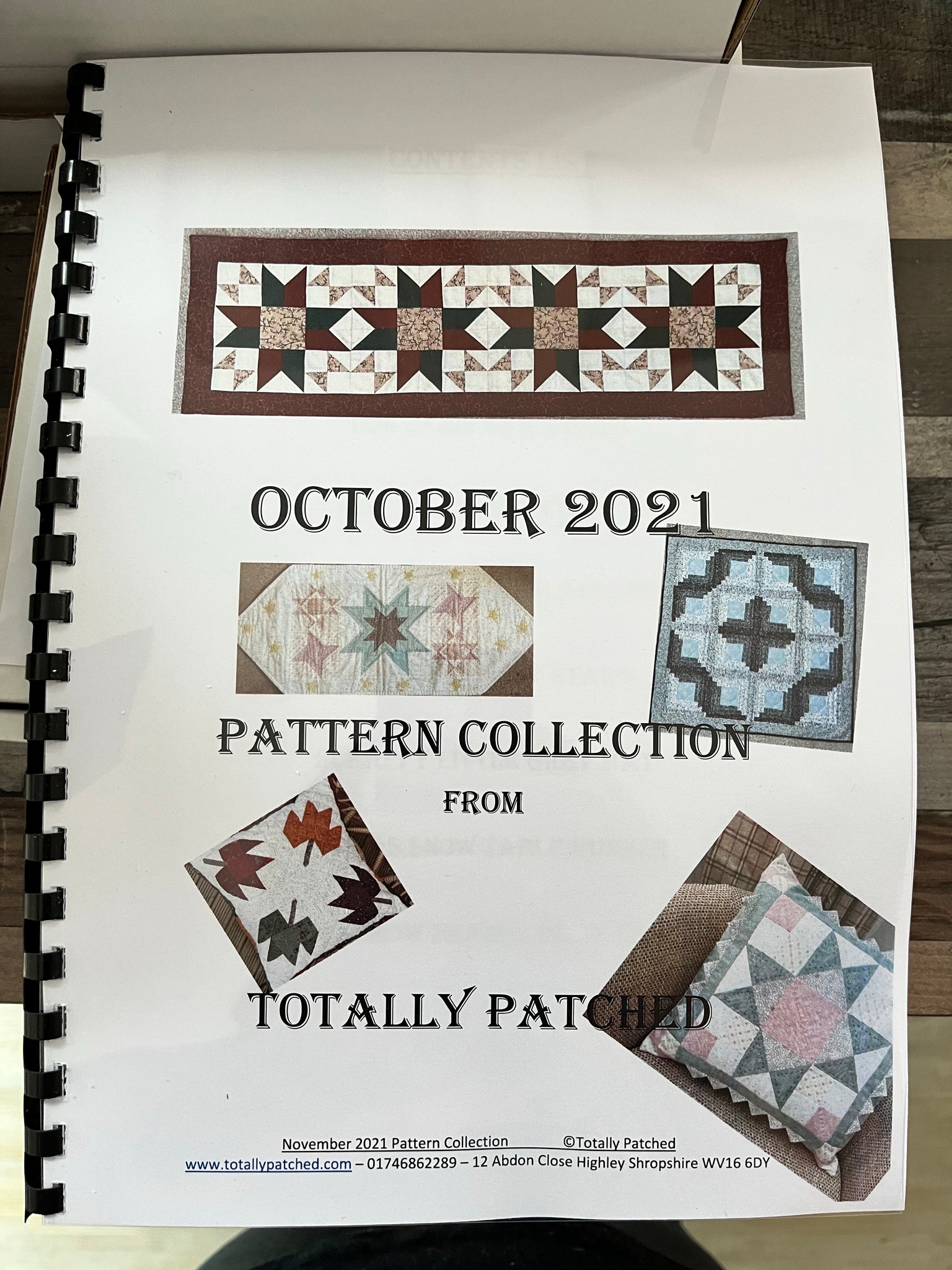 October Project Booklet Patterns
