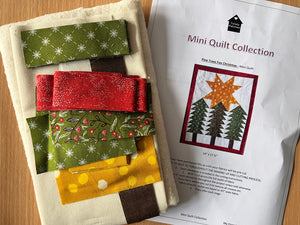 Pine Tree's For Christmas - Mini Quilt - pre-cut full kit