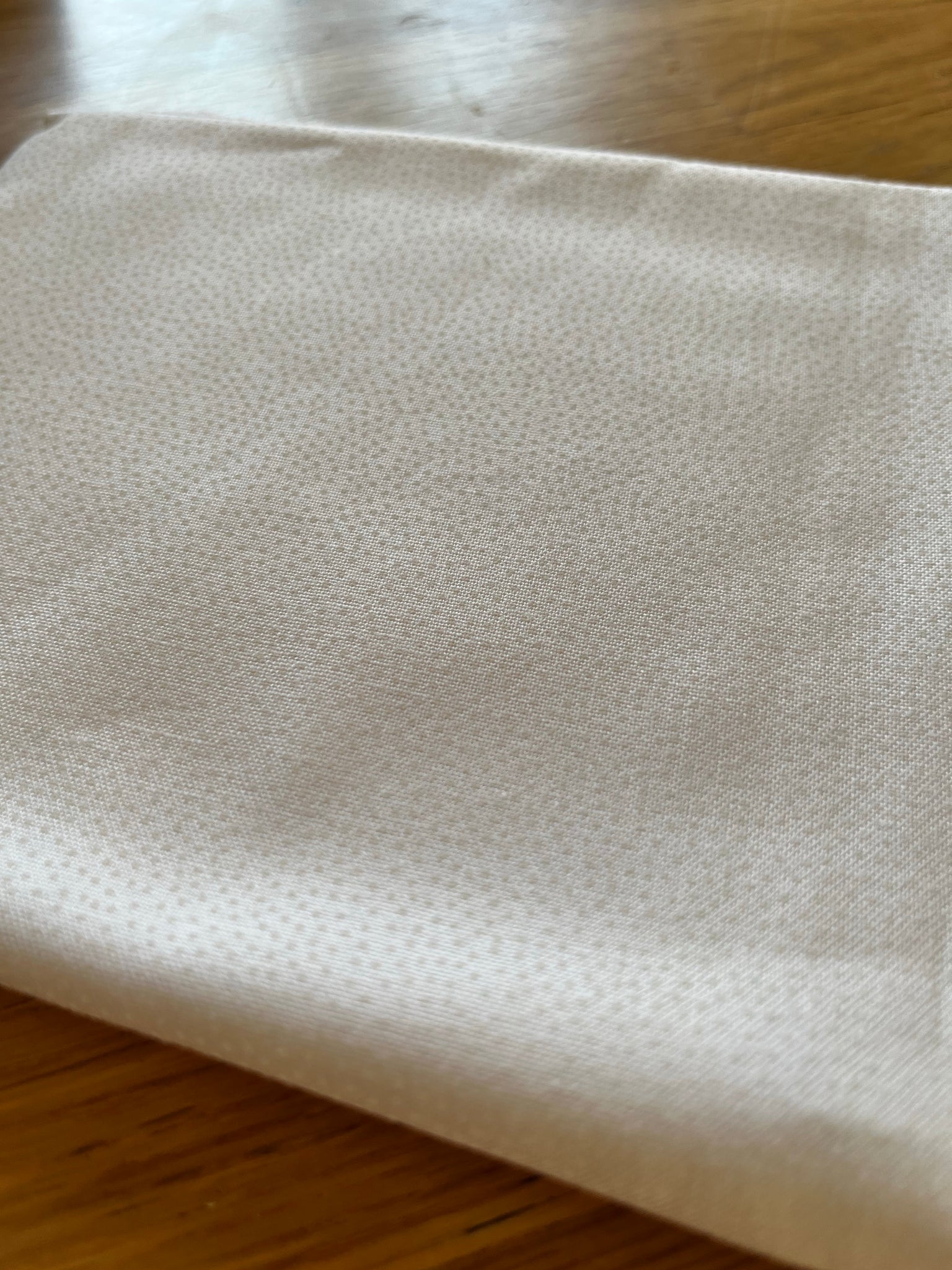 Sale Fabric Z110 : White w/tiny dot 20" x 22" approx