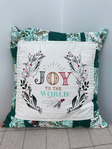 NEW ⭐️ £10 Tuesday ⭐️ Joy to the World Cushion  - Finished sample